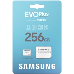 Samsung EVO Plus microSDXC UHS-I U3 - 256GB - with SD Adapter — Buy in Cyprus with Fast Delivery