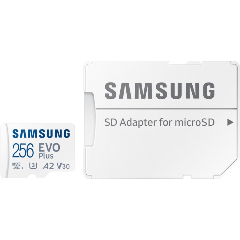 Samsung EVO Plus microSDXC UHS-I U3 - 256GB - with SD Adapter — Buy in Cyprus with Fast Delivery