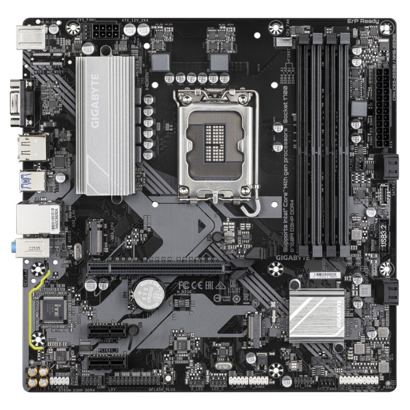 GIGABYTE GA-B760M D3HP - LGA1700 Micro-ATX Motherboard, Intel B760, DDR5, 4x DIMM, Up to 256GB