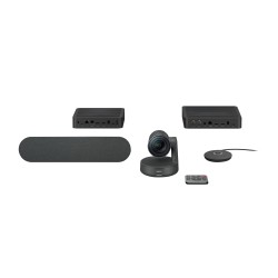 Logitech Rally Standard System - 960-001218 - 4K Ultra HD Group Video Conferencing Kit, Black, 60fps