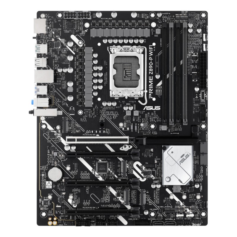 ASUS PRIME Z890-P WIFI - LGA1851 ATX Motherboard - DDR5, 4x M.2, 192GB RAM, Wi-Fi 7, 2.5Gb Ethernet, HDMI 2.1