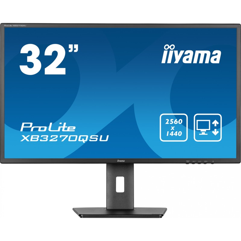 IIYAMA 31.5-inch IPS Monitor - XB3270QSU-B1 - 16:9, 2xHDMI, DP, 3xUSB — Buy in Cyprus with Fast Delivery
