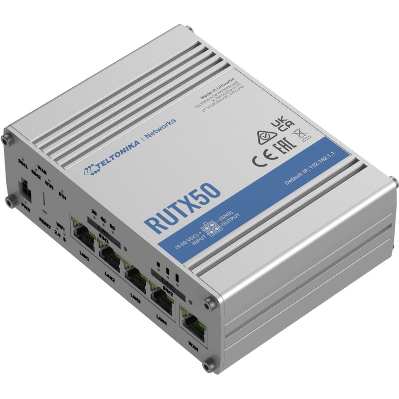 Teltonika RUTX50 Industrial 5G Router - RUTX50 - Industrial-grade rugged gateway — Buy in Cyprus with Fast Delivery
