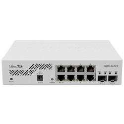 MikroTik Cloud Switch - CSS610-8G-2S+IN RM - 8x1G + 2xSFP+ (10G), PoE, Fanless, Rackmount — Buy in Cyprus with Fast Delivery