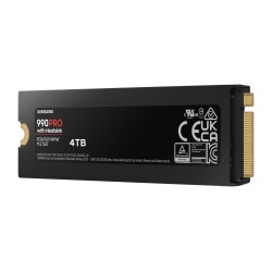 Samsung 990 PRO 4TB M.2 2280 NVMe SSD with Heatsink - PCIe 4.0 x4 7450 MB/s - MZ-V9P4T0CW (Boxed)