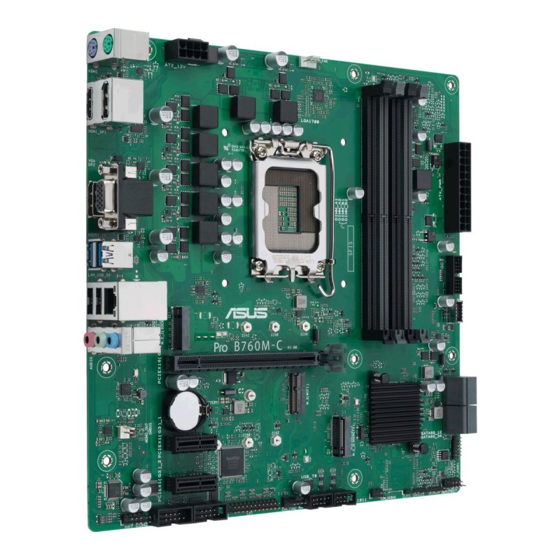 ASUS Pro B760M-C-CSM - LGA1700 Micro-ATX DDR5 Motherboard, Intel B760, 4 DIMM, 128GB Max — Buy in Cyprus with Fast Delivery