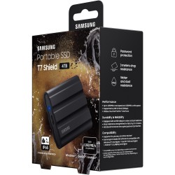 Samsung Portable T7 Shield - T7 Shield - Black, 4TB, USB-C Gen2 — Buy in Cyprus with Fast Delivery