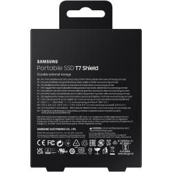 Samsung Portable T7 Shield - T7 Shield - Black, 4TB, USB-C Gen2 — Buy in Cyprus with Fast Delivery