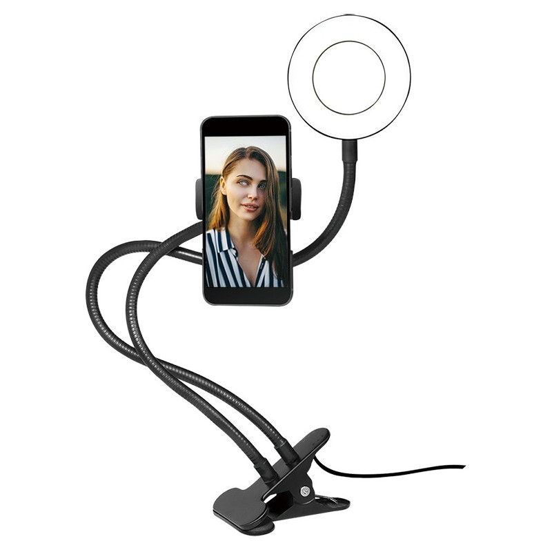 Logilink Smartphone Ring Light Clamp Mount - Diameter 8.5 cm — Buy in Cyprus with Fast Delivery
