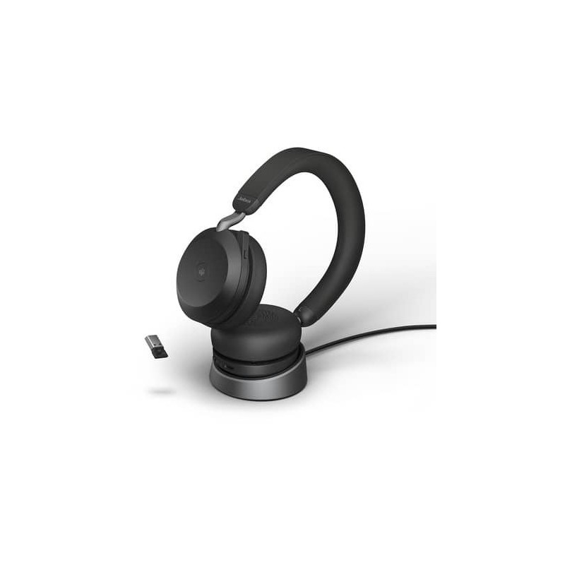 Jabra Evolve2 75 Stereo MS + Link380a Charging Station - Evolve2 75 - Black — Buy in Cyprus with Fast Delivery