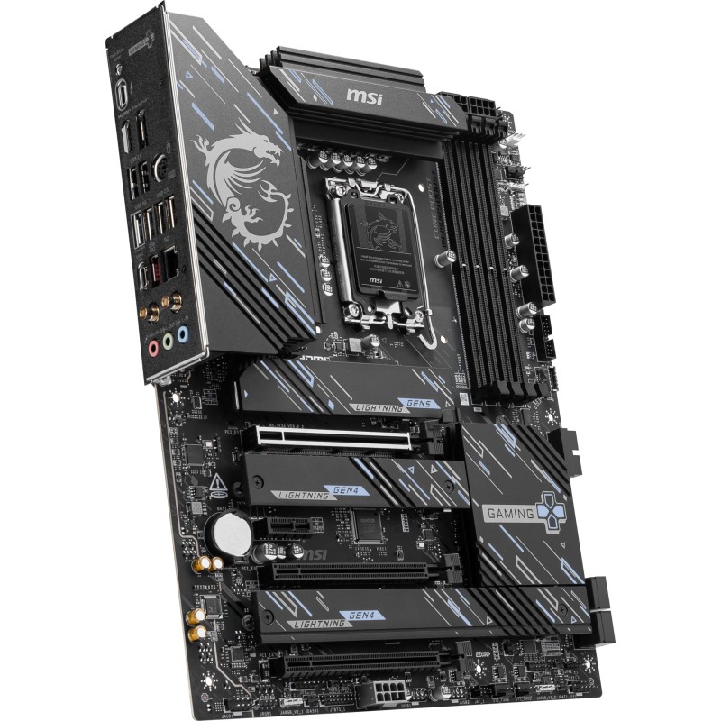 MSI Z890 GAMING PLUS WIFI - Z890 (LGA1851) - ATX, Wi-Fi 7, Thunderbolt 4, PCIe 5.0, 256GB RAM