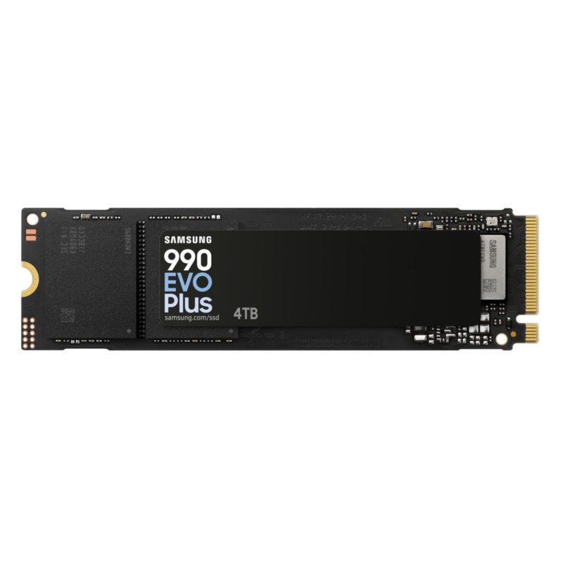 Samsung 990 EVO Plus - MZ-V9S4T0BW - 4TB M.2 2280 NVMe SSD, PCIe 4.0 x4, up to 7,250/6,300 MB/s