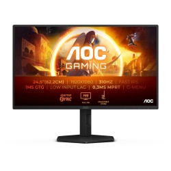 AOC 25G4SXU - 24.5-inch Monitor - 2x HDMI + DP - Black/Gray — Buy in Cyprus with Fast Delivery