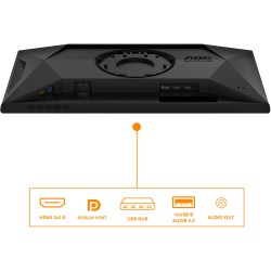 AOC 25G4SXU - 24.5-inch Monitor - 2x HDMI + DP - Black/Gray — Buy in Cyprus with Fast Delivery