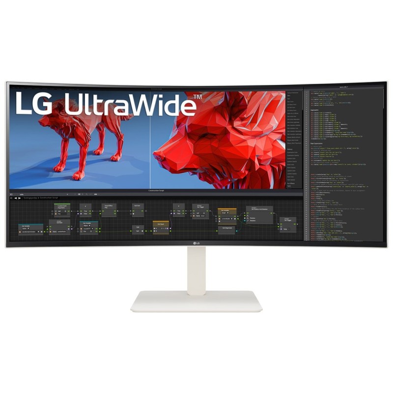 LG 38BR85QC-W Ultrawide Curved IPS Monitor - 38BR85QC-W - (White, 38-inch, 21:9, 1000R curved)
