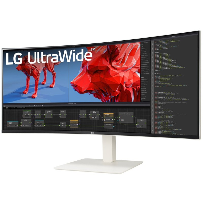 LG 38BR85QC-W Ultrawide Curved IPS Monitor - 38BR85QC-W - (White, 38-inch, 21:9, 1000R curved)