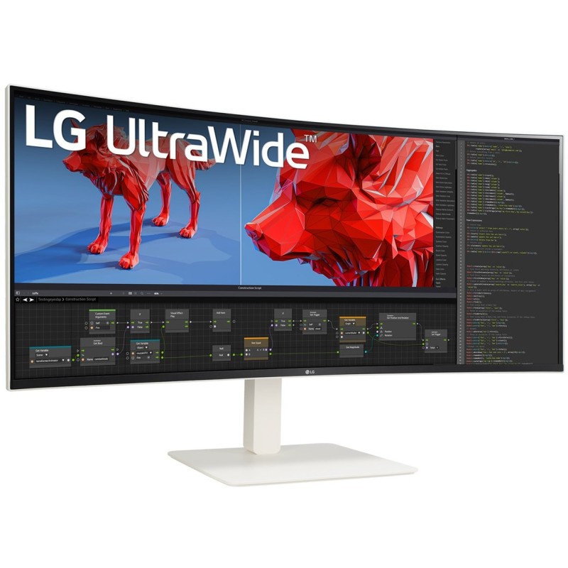 LG 38BR85QC-W Ultrawide Curved IPS Monitor - 38BR85QC-W - (White, 38-inch, 21:9, 1000R curved)