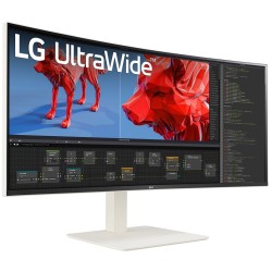 LG 38BR85QC-W Ultrawide Curved IPS Monitor - 38BR85QC-W - (White, 38-inch, 21:9, 1000R curved)
