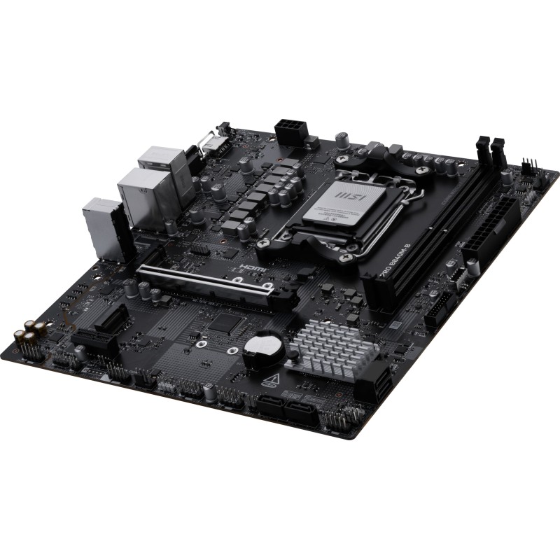 MSI B840M B Pro - AM5 Micro-ATX Motherboard - DDR5, 2x DIMM (128GB), PCIe 4.0, 2.5Gb LAN, RGB, Black