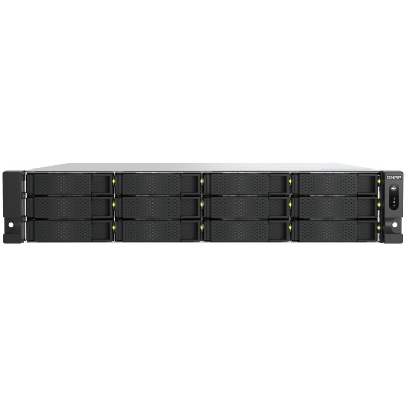 QNAP TS-h1277AXU-RP-R5-16G - TS-h1277AXU-RP-R5-16G - 2U NAS, Ryzen 5 Pro 7645, 6C/12T, 16GB DDR5, 12-bay, up to 5.1GHz