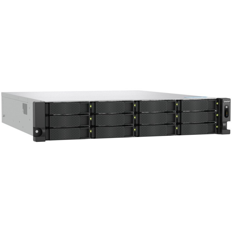 QNAP TS-h1277AXU-RP-R5-16G - TS-h1277AXU-RP-R5-16G - 2U NAS, Ryzen 5 Pro 7645, 6C/12T, 16GB DDR5, 12-bay, up to 5.1GHz