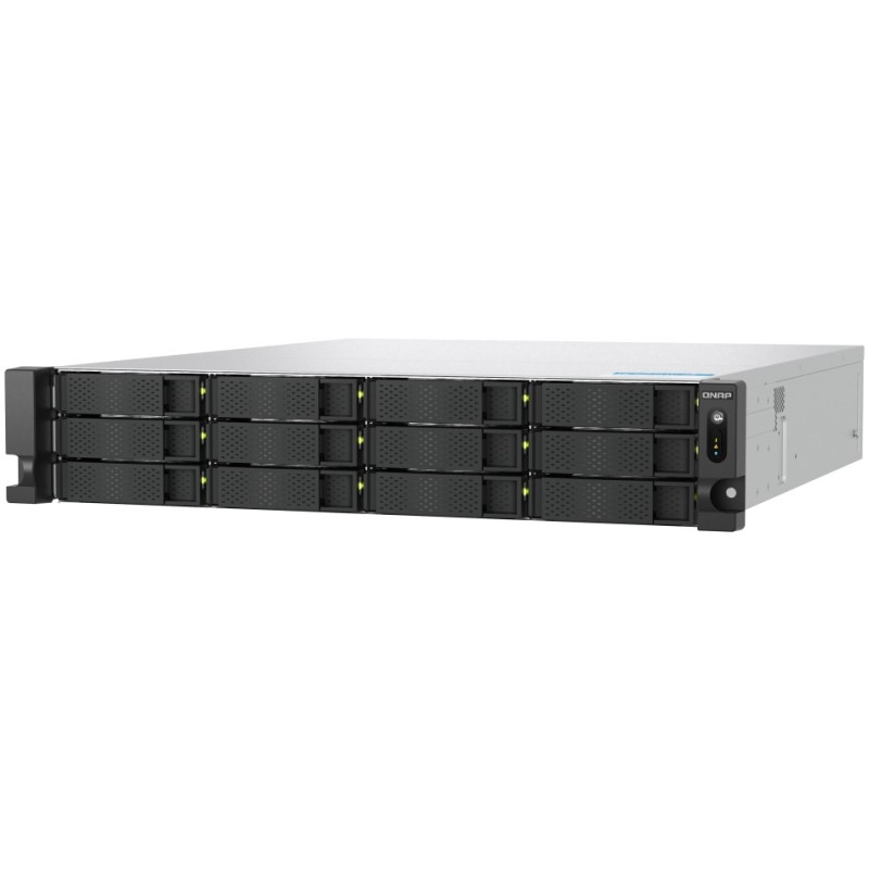 QNAP TS-h1277AXU-RP-R5-16G - TS-h1277AXU-RP-R5-16G - 2U NAS, Ryzen 5 Pro 7645, 6C/12T, 16GB DDR5, 12-bay, up to 5.1GHz
