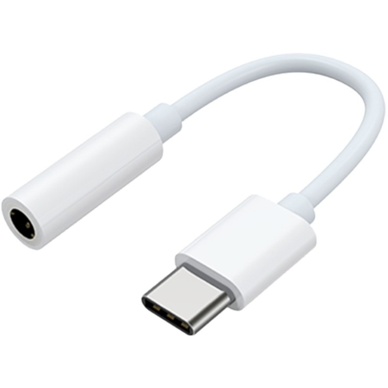 Mobeen USB-C to 3.5mm Headphone Jack Adapter - White — Buy in Cyprus with Fast Delivery