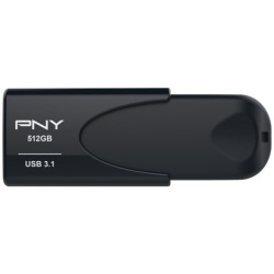STICK 512GB USB 3.1 PNY Attaché Black - Attaché - Black, 512GB — Buy in Cyprus with Fast Delivery
