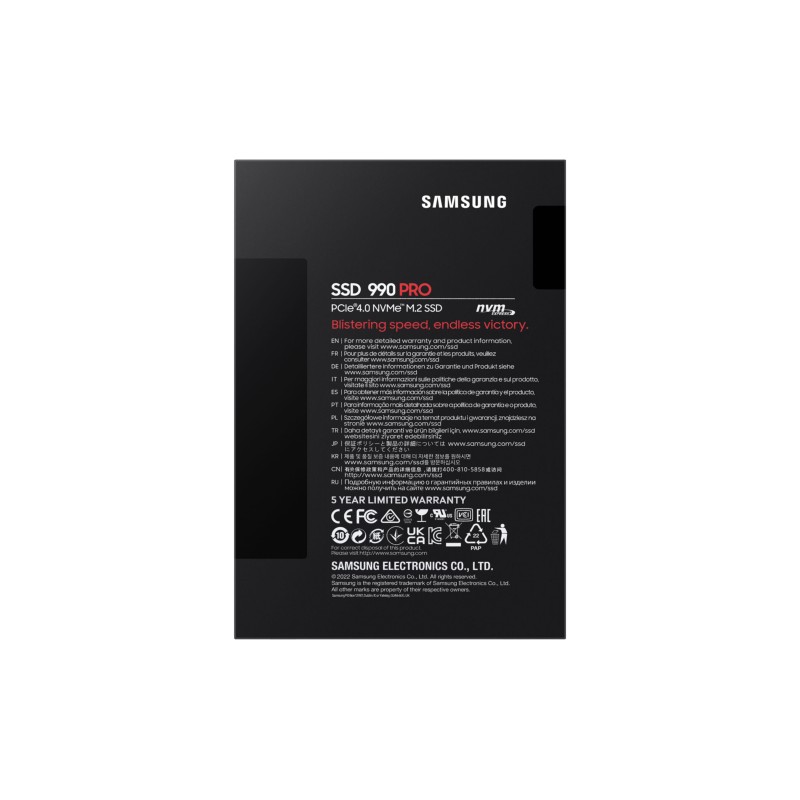 Samsung 990 PRO 4TB M.2 NVMe SSD - PCIe 4.0 x4 7450 MB/s - MZ-V9P4T0BW (Boxed) — Buy in Cyprus with Fast Delivery