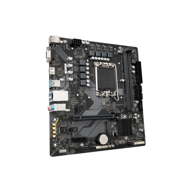 GIGABYTE GA-B760M-H DDR4 - Intel B760 LGA1700 Micro-ATX Motherboard, 64GB DDR4, PCIe 4.0, Brown