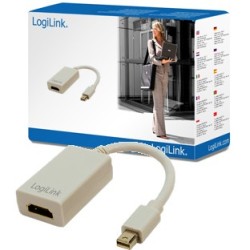 Logilink Mini DisplayPort to HDMI Adapter - White, 0.15m — Buy in Cyprus with Fast Delivery