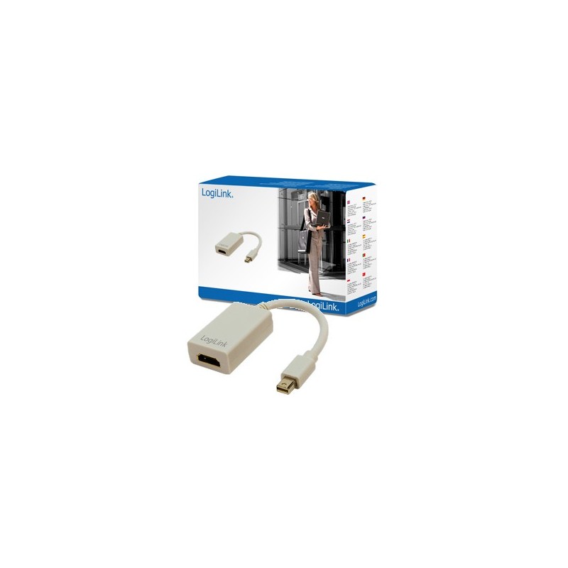 Logilink Mini DisplayPort to HDMI Adapter - White, 0.15m — Buy in Cyprus with Fast Delivery