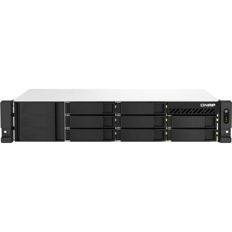 QNAP TS-864eU-8G - 2U Rackmount NAS, 8-Bay, Intel Celeron N5095 quad-core, 8GB RAM, short depth