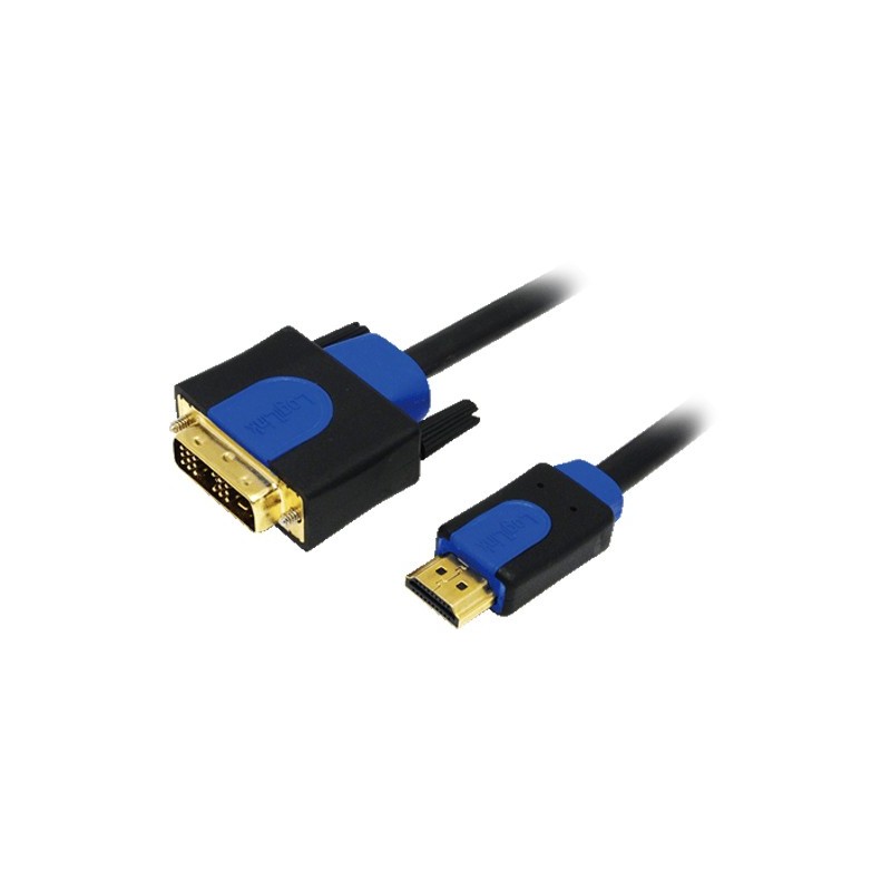 Logilink HDMI-DVI Cable 5m - Black, 18+1pin, HDMI 1.4 — Buy in Cyprus with Fast Delivery