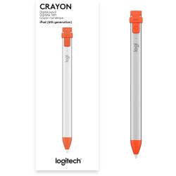Logitech Digital pen Crayon Orange Silver - Bluetooth iPad Stylus — Buy in Cyprus with Fast Delivery