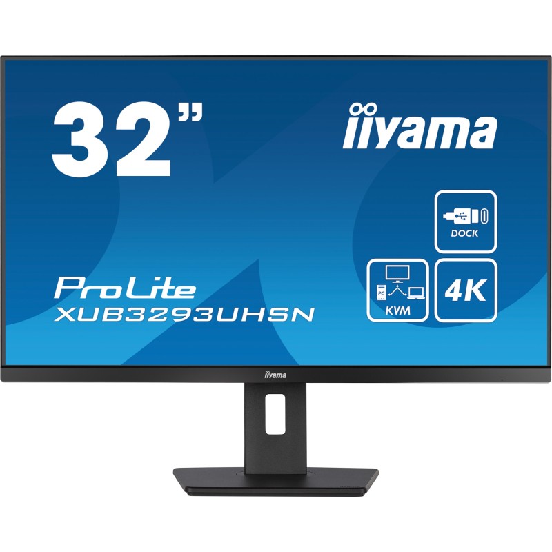 iiyama LCD Business Monitor XUB3293UHSN-B5 - 32'' 4K IPS HDMI DP USB-C Black — Buy in Cyprus with Fast Delivery