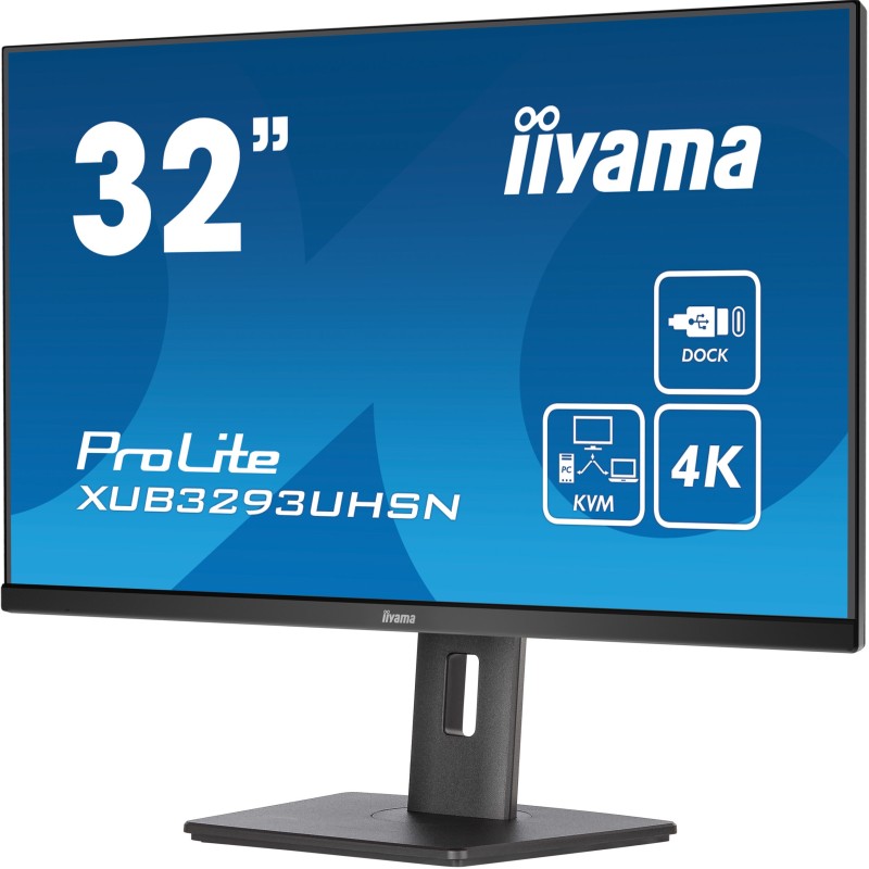 iiyama LCD Business Monitor XUB3293UHSN-B5 - 32'' 4K IPS HDMI DP USB-C Black — Buy in Cyprus with Fast Delivery