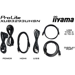 iiyama LCD Business Monitor XUB3293UHSN-B5 - 32'' 4K IPS HDMI DP USB-C Black — Buy in Cyprus with Fast Delivery