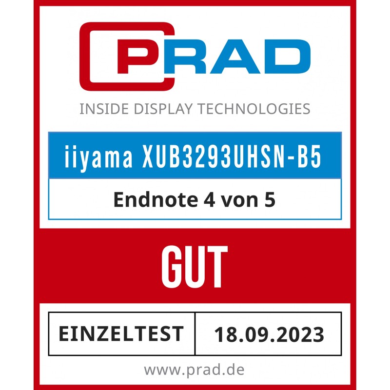 iiyama LCD Business Monitor XUB3293UHSN-B5 - 32'' 4K IPS HDMI DP USB-C Black — Buy in Cyprus with Fast Delivery