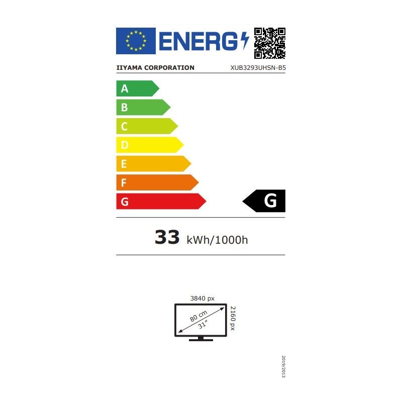 iiyama LCD Business Monitor XUB3293UHSN-B5 - 32'' 4K IPS HDMI DP USB-C Black — Buy in Cyprus with Fast Delivery