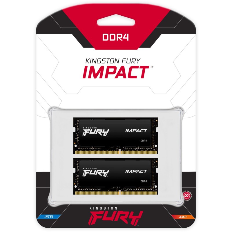 Kingston FURY Impact DDR4 SO-DIMM KIT - SO 3200 - 64GB (2x32GB) — Buy in Cyprus with Fast Delivery