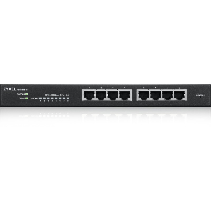 8P Zyxel GS1915-8 M - GS1915-8 M - 8-Port Gigabit Web-managed Switch — Buy in Cyprus with Fast Delivery
