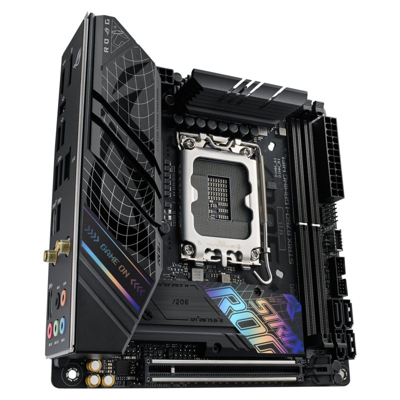 ASUS ROG Strix B760-I Gaming WiFi - Mini-ITX LGA1700 DDR5 (up to 96GB), 2x M.2, PCIe 5.0, 2.5Gb LAN, Wi-Fi 6E (Black)