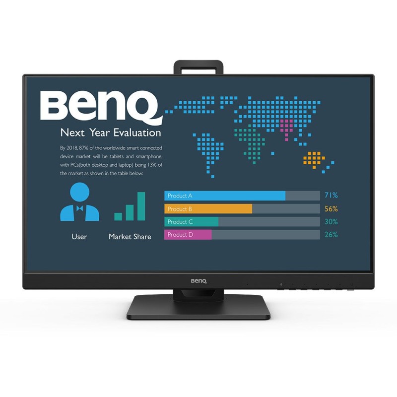 BenQ Monitor - BL2486TC - 23.8-inch FHD IPS, 16:9, HDMI, DP, USB-C, Black, Height/Pivot Stand