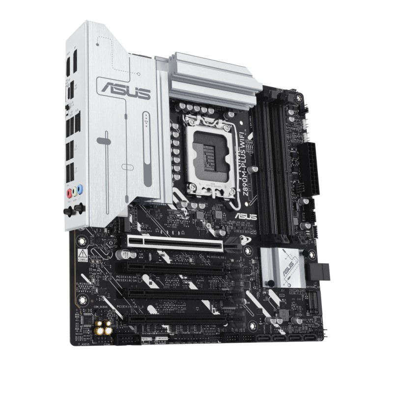 ASUS PRIME Z890M-PLUS WIFI - Z890M-PLUS - LGA1851, DDR5 up to 192GB, Micro-ATX, Wi-Fi 7, Bluetooth 5.4, 2.5Gb LAN, PCIe 5.0
