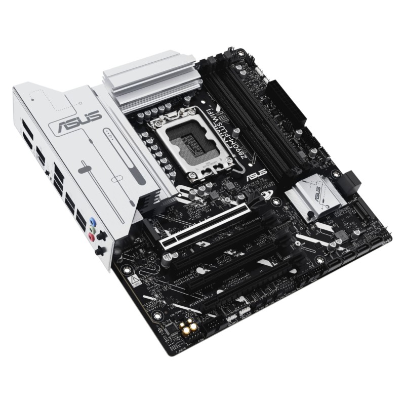 ASUS PRIME Z890M-PLUS WIFI - Z890M-PLUS - LGA1851, DDR5 up to 192GB, Micro-ATX, Wi-Fi 7, Bluetooth 5.4, 2.5Gb LAN, PCIe 5.0
