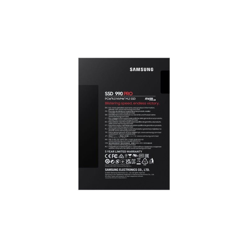 Samsung 990 Pro 2TB M.2 NVMe SSD - PCIe 4.0 x4 7450 MB/s - MZ-V9P2T0BW (Boxed) — Buy in Cyprus with Fast Delivery
