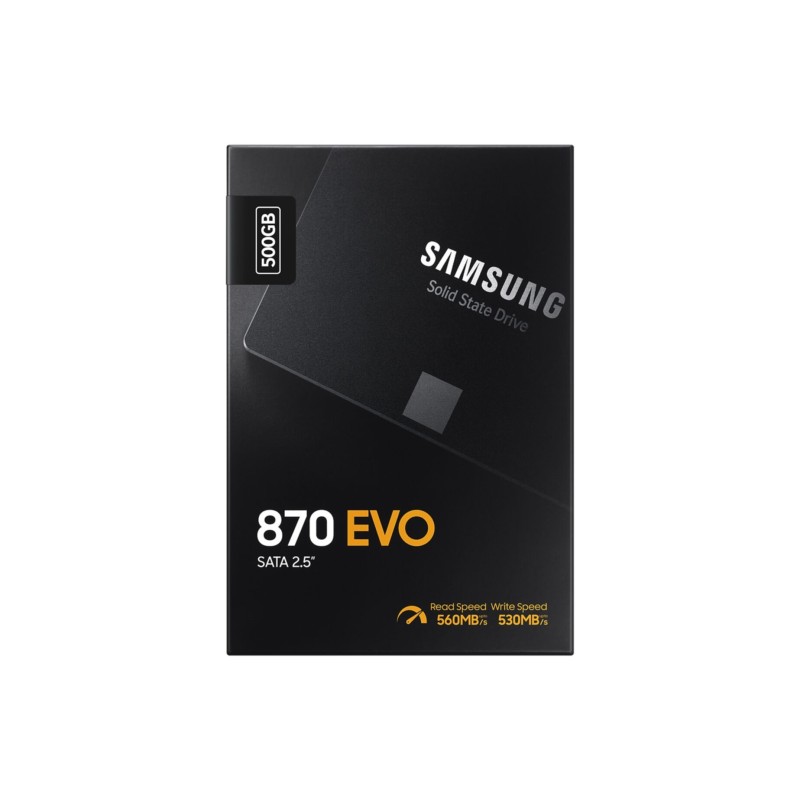 Samsung 870 EVO 500GB SSD - MZ-77E500B - 2.5-inch SATA III 6Gb/s, 560/530 MB/s — Buy in Cyprus with Fast Delivery
