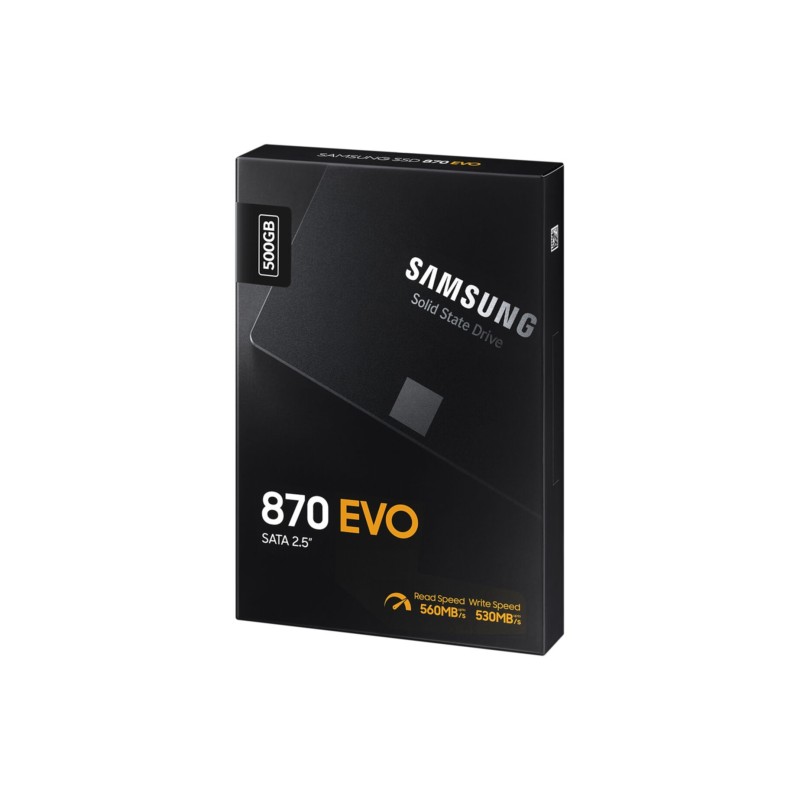 Samsung 870 EVO 500GB SSD - MZ-77E500B - 2.5-inch SATA III 6Gb/s, 560/530 MB/s — Buy in Cyprus with Fast Delivery