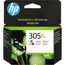 HP 305XL High Yield Tri-color Original Ink Cartridge - HP 305XL - Tri-color, High Yield, Original